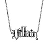 Thumbnail Image 1 of Enchanted Disney Villains 0.18 CT. T.W. Black Diamond "Villain" Necklace in Sterling Silver with Black Rhodium