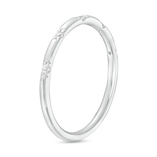 0.04 CT. T.W. Diamond Five Stone Anniversary Band in 10K Gold