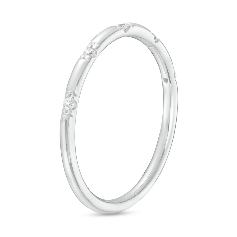 0.04 CT. T.W. Diamond Five Stone Anniversary Band in 10K Gold