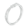 Thumbnail Image 2 of 0.25 CT. T.W. Diamond Contour Split Shank Anniversary Band in 10K White Gold