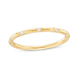 0.04 CT. T.W. Diamond Five Stone Anniversary Band in 10K Gold