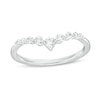 Thumbnail Image 0 of 0.25 CT. T.W. Diamond Graduated Chevron Anniversary Band in 14K White Gold