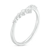 Thumbnail Image 2 of 0.25 CT. T.W. Diamond Graduated Chevron Anniversary Band in 14K White Gold