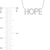 0.085 CT. T.W. Diamond "HOPE" Script Necklace in Sterling Silver – 17.69"