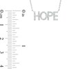 0.085 CT. T.W. Diamond "HOPE" Script Necklace in Sterling Silver – 17.69"