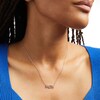 Thumbnail Image 2 of 0.085 CT. T.W. Diamond "FAITH" Script Necklace in Sterling Silver – 17.76"