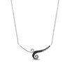 Thumbnail Image 0 of Disney Treasures The Nightmare Before Christmas 0.115 CT. T.W. Black and White Diamond Necklace in Sterling Silver