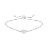 Diamond Accent Butterfly Bolo Bracelet in Sterling Silver – 9.5"