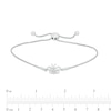 Diamond Accent Butterfly Bolo Bracelet in Sterling Silver – 9.5"
