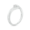 0.065 CT. T.W. Multi-Diamond Chevron Ring in Sterling Silver