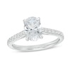 Thumbnail Image 1 of 1.75 CT. T.W. Oval Certified Lab-Grown Diamond Engagement Ring in 14K White Gold (F/SI2)