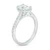 Thumbnail Image 2 of 1.75 CT. T.W. Certified Oval Lab-Created Diamond Engagement Ring in 14K White Gold (F/SI2)