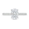 Thumbnail Image 4 of 1.75 CT. T.W. Oval Certified Lab-Grown Diamond Engagement Ring in 14K White Gold (F/SI2)