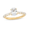 Thumbnail Image 0 of 1.50 CT. T.W. Certified Oval Lab-Created Diamond Engagement Ring in 14K Gold (F/SI2)