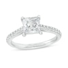 Thumbnail Image 0 of 1.75 CT. T.W. Certified Princess-Cut Lab-Created Diamond Engagement Ring in 14K White Gold (F/SI2)
