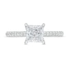 Thumbnail Image 3 of 1.75 CT. T.W. Certified Princess-Cut Lab-Created Diamond Engagement Ring in 14K White Gold (F/SI2)
