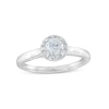 Thumbnail Image 0 of 0.75 CT. T.W. Certified Diamond Frame Engagement Ring in 18K White Gold (F/I1)