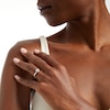 Thumbnail Image 1 of 0.75 CT. T.W. Certified Diamond Frame Engagement Ring in 18K White Gold (F/I1)