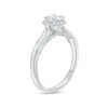 Thumbnail Image 2 of 0.75 CT. T.W. Certified Diamond Frame Engagement Ring in 18K White Gold (F/I1)