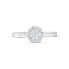 Thumbnail Image 3 of 0.75 CT. T.W. Certified Diamond Frame Engagement Ring in 18K White Gold (F/I1)