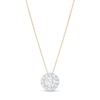 Trouvaille Collection CT. T.W. DeBeers®-Graded Diamond Frame Pendant in 14K Gold (F/I1