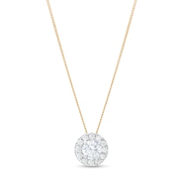 Trouvaille Collection 1.00 CT. T.W. DeBeers®-Graded Diamond Frame Pendant in 14K Gold (F/I1)
