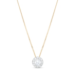 Trouvaille Collection 0.50 CT. T.W. DeBeers®-Graded Diamond Frame Pendant in 14K Gold (F/I1)