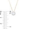 Thumbnail Image 3 of Trouvaille Collection 0.50 CT. T.W. DeBeers®-Graded Diamond Frame Pendant in 14K Gold (F/I1)