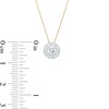 Thumbnail Image 3 of Trouvaille Collection 0.33 CT. T.W. DeBeers®-Graded Diamond Frame Pendant in 14K Gold (F/I1)