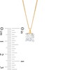 Thumbnail Image 3 of Trouvaille Collection 1.00 CT. T.W. DeBeers®-Graded Diamond Solitaire Pendant in 14K Gold (F/I1)