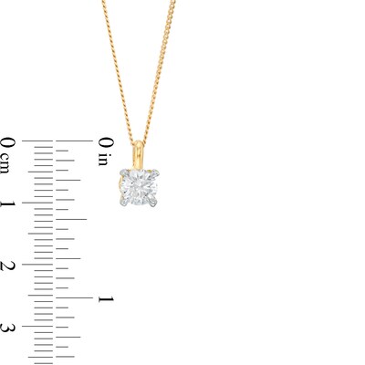 Trouvaille Collection CT. DeBeers®-Graded Diamond Solitaire Pendant in 14K Gold (F/I1