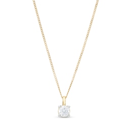 Trouvaille Collection 0.30 CT. DeBeers®-Graded Diamond Solitaire Pendant in 14K Gold (F/I1)