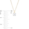 Thumbnail Image 3 of Trouvaille Collection 0.30 CT. DeBeers®-Graded Diamond Solitaire Pendant in 14K Gold (F/I1)