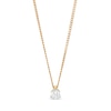 Thumbnail Image 0 of 0.10 CT. Certified Canadian Diamond Solitaire Pendant in 14K Gold (I/I2)