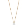 Thumbnail Image 1 of 0.10 CT. Certified Canadian Diamond Solitaire Pendant in 14K Gold (I/I2)