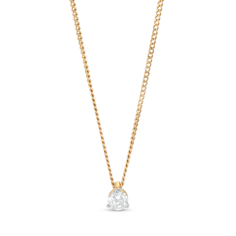 CT. Certified Canadian Diamond Solitaire Pendant in 14K Gold (I/I2