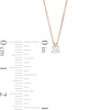 Thumbnail Image 2 of 0.10 CT. Certified Canadian Diamond Solitaire Pendant in 14K Gold (I/I2)