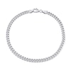 Thumbnail Image 1 of 4.4mm Curb Chain Anklet in Sterling Silver - 9"