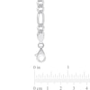 Thumbnail Image 3 of 5.5mm Figaro Chain Anklet in Sterling Silver - 9&quot;