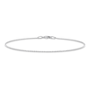 Thumbnail Image 1 of 1.0mm Ball Chain Anklet in Sterling Silver - 9"