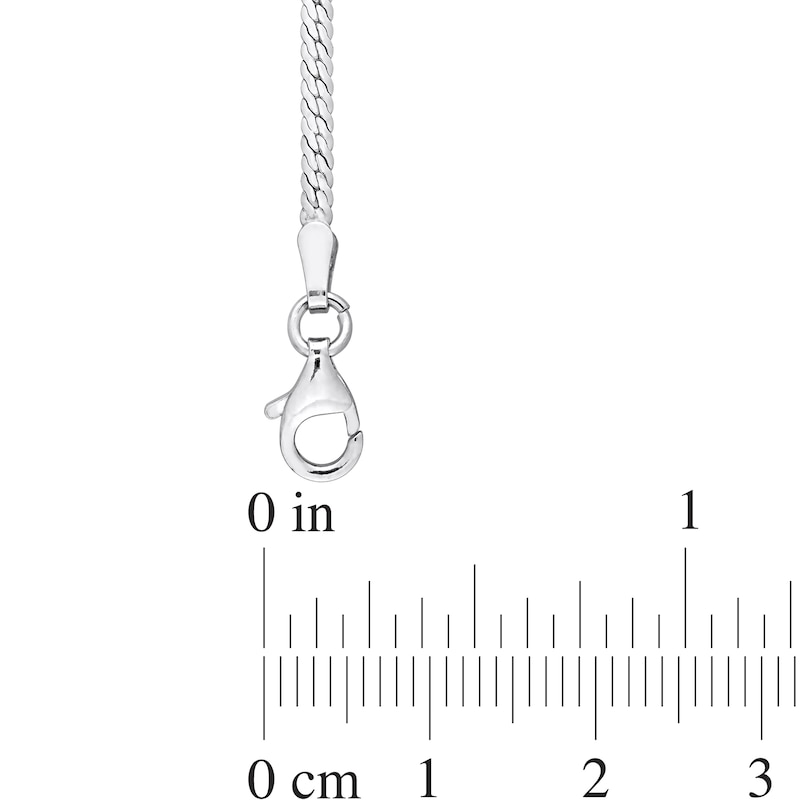 Main Image 4 of 2.0mm Herringbone Chain Necklace in Sterling Silver - 16"