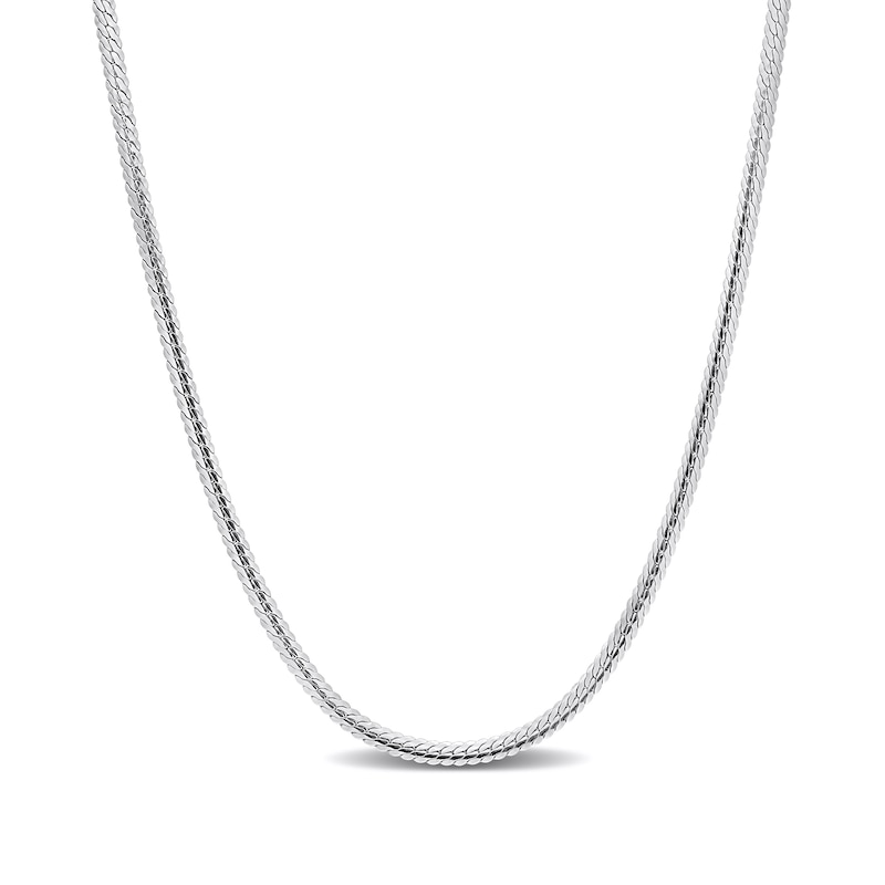 Main Image 1 of 2.0mm Herringbone Chain Necklace in Sterling Silver