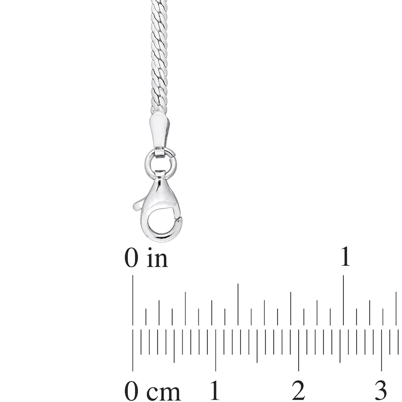 2.0mm Herringbone Chain Necklace in Sterling Silver