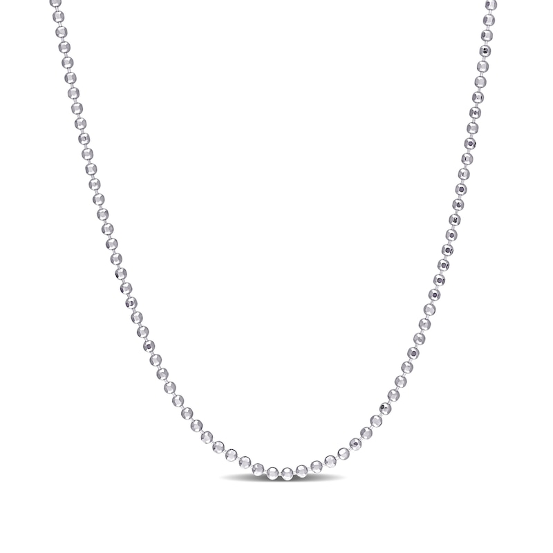 1.5mm Bead Chain Necklace in Sterling Silver|Peoples Jewellers