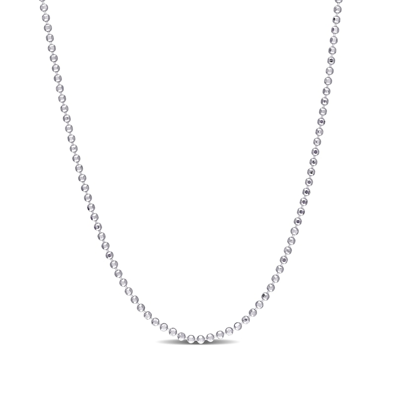Main Image 1 of 1.5mm Bead Chain Necklace in Sterling Silver - 16"