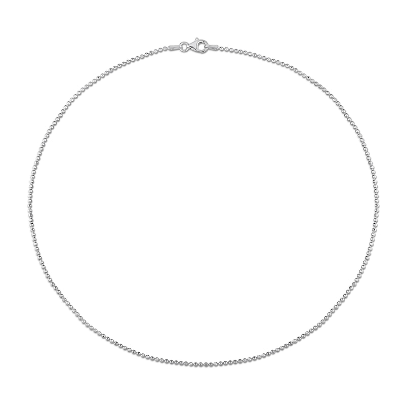 1.5mm Bead Chain Necklace in Sterling Silver - 16"
