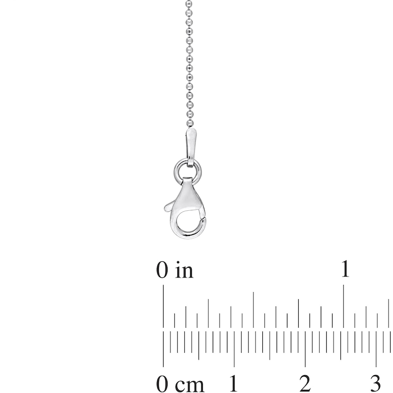 Main Image 4 of 1.0mm Bead Chain Necklace in Sterling Silver
