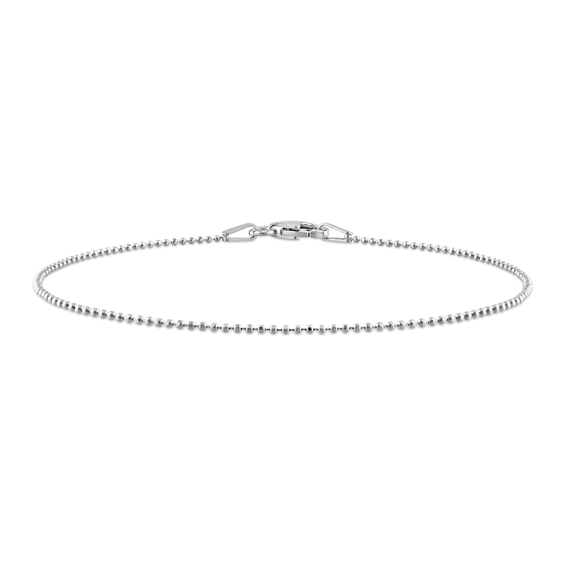 Ladies' 1.0mm Bead Chain Bracelet in Sterling Silver - 7.5"|Peoples Jewellers