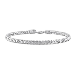 4.0mm Foxtail Chain Anklet in Sterling Silver - 9&quot;