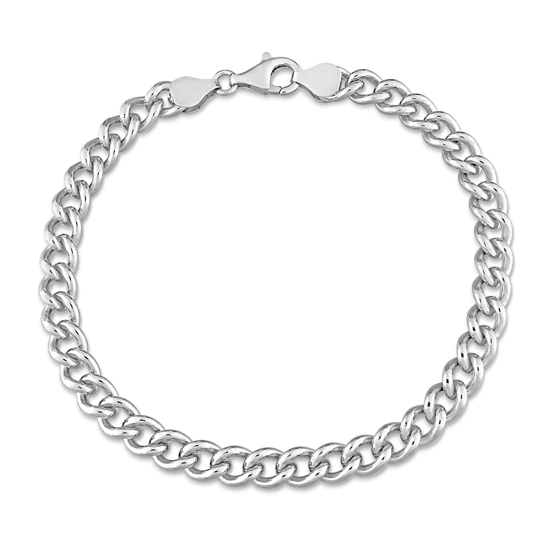 6.5mm Curb Chain Anklet in Sterling Silver - 9"|Peoples Jewellers